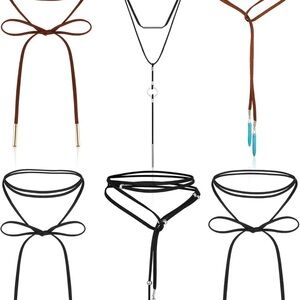 Brown and Black Choker Necklace Set